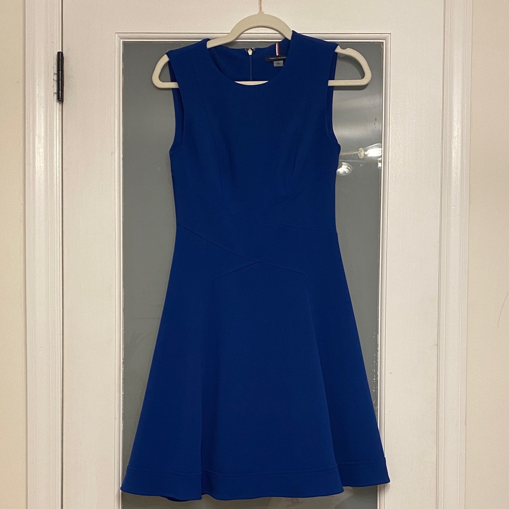 Tommy Hilfiger Cobalt Blue Sleeveless Mini Dress